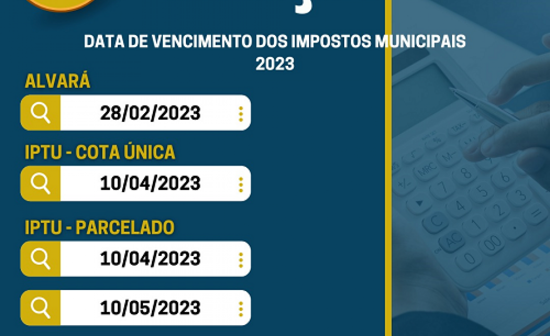 Data De Vencimento Dos Impostos Municipais