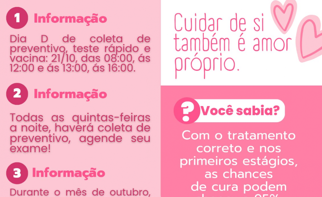 Programação Outubro Rosa